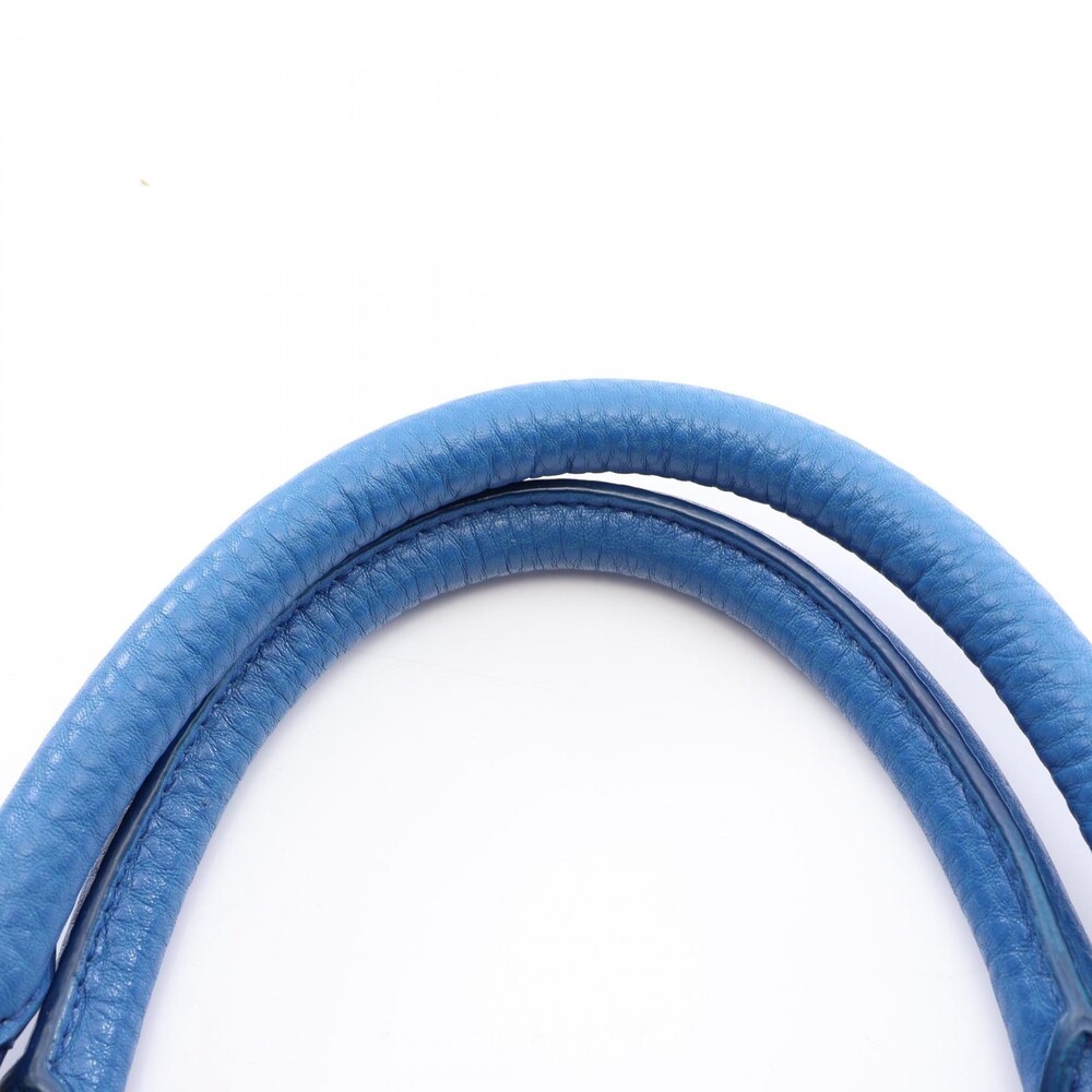 Prada Vit.Daino Handbag Leather Blue #272234P10B - Picture 6 of 7